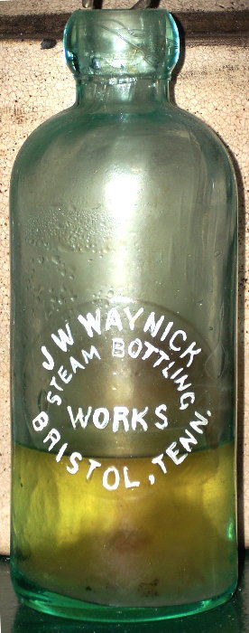 J W Waynick Steam Bottling Works Of Bristol